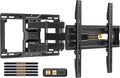 Full Motion TV Wall Mount for 26-74 inch TVs, Height Adjustable TV Mount, Pre-Assembled Wall Mount TV Bracket with Tool-Free Tilt, Swivel, Fits 16” Studs, 99 lbs, Max VESA 400x400mm, PGMF21