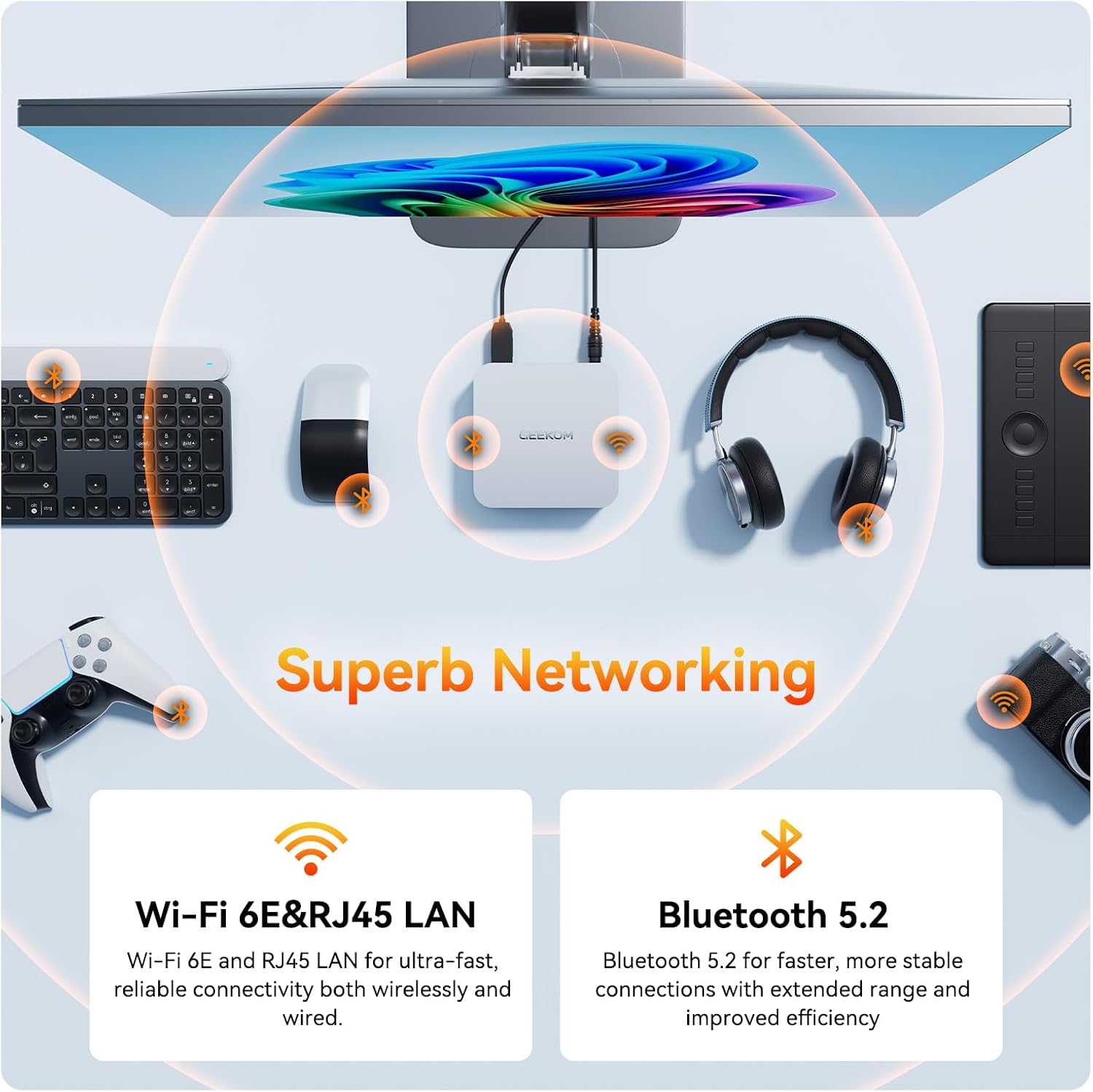 A6 Mini PC with AMD Ryzen 7 6800H, 16GB DDR5 RAM (Upgradable, Not LPDDR), 1TB PCIe 4.0 NVMe SSD, Compact Aluminium Design Windows 11 Pro Desktop Computer with USB4/8K/Wi-Fi 6E/BT 5.2/SD Slot