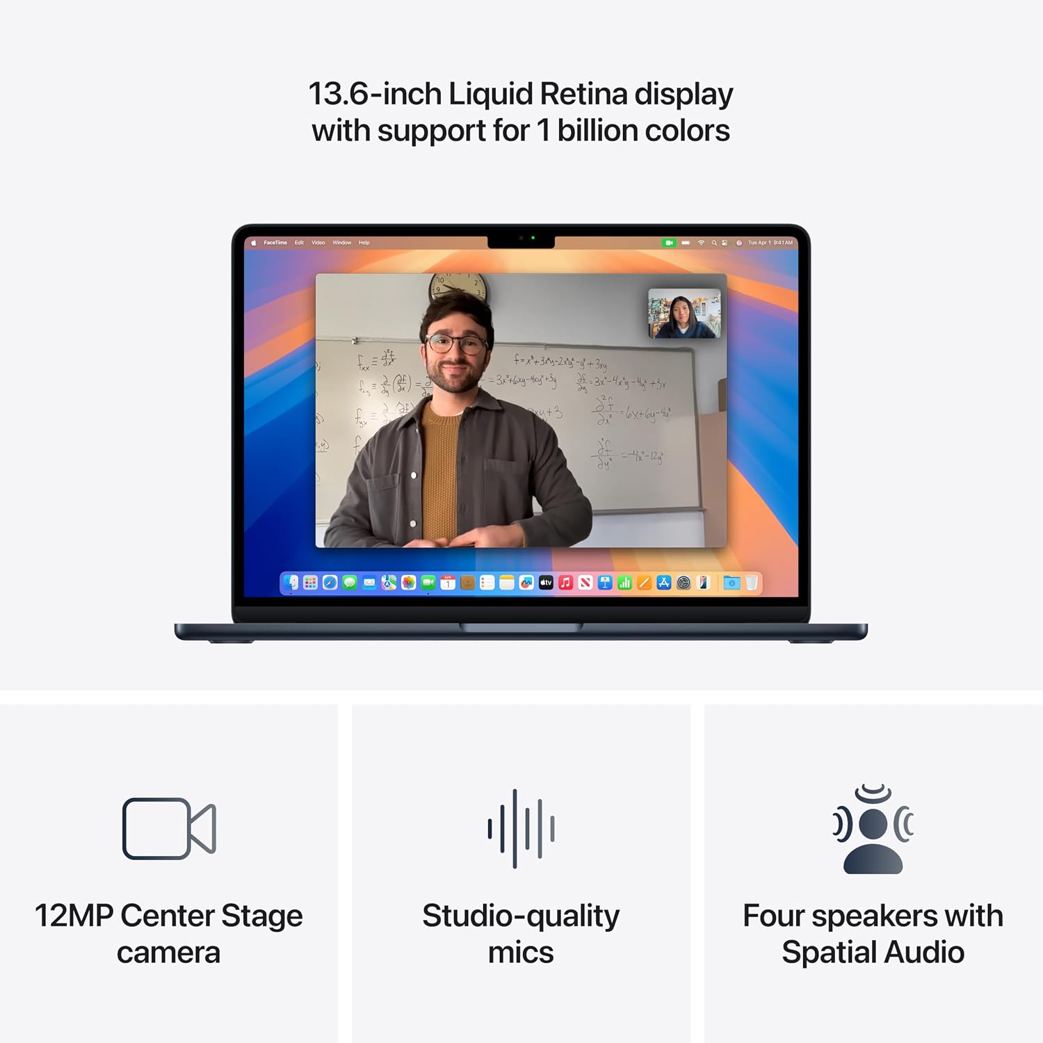 2025 MacBook Air 13-inch Laptop with M4 chip: Built for  Intelligence, 13.6-inch Liquid Retina Display, 16GB Unified Memory, 256GB SSD Storage, 12MP Center Stage Camera, Touch ID; Midnight