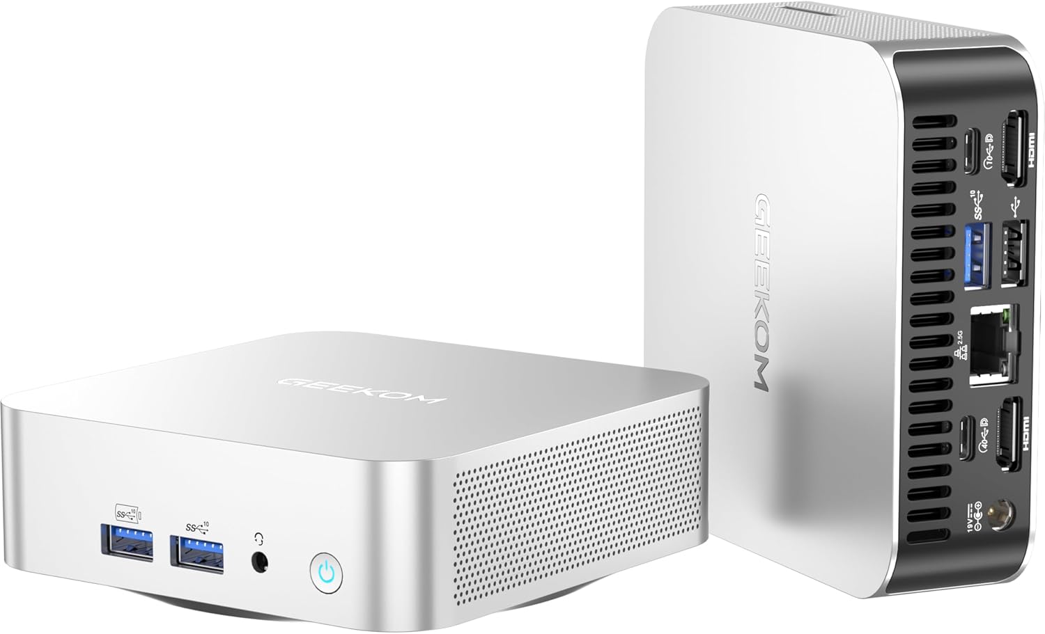 A6 Mini PC with AMD Ryzen 7 6800H, 16GB DDR5 RAM (Upgradable, Not LPDDR), 1TB PCIe 4.0 NVMe SSD, Compact Aluminium Design Windows 11 Pro Desktop Computer with USB4/8K/Wi-Fi 6E/BT 5.2/SD Slot